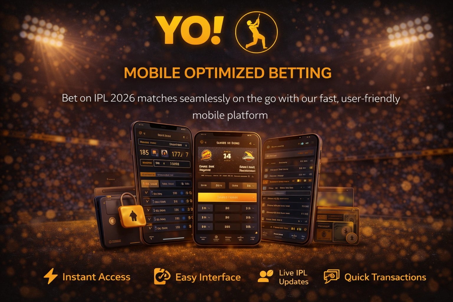 Yo IPL 2026 Mobile Optimized Betting Banner