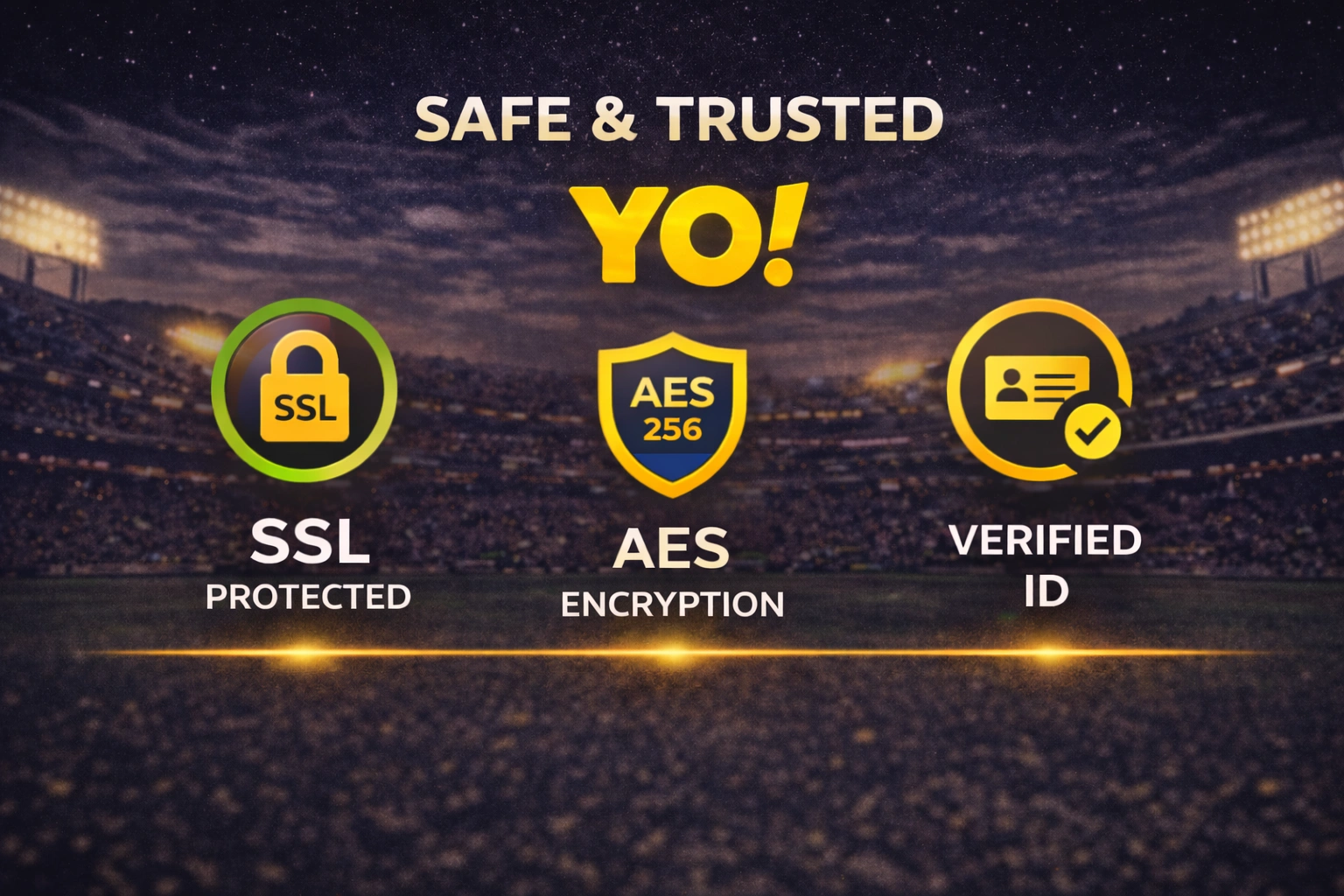 Yo IPL 2026 SSL protected and AES encrypted secure platform