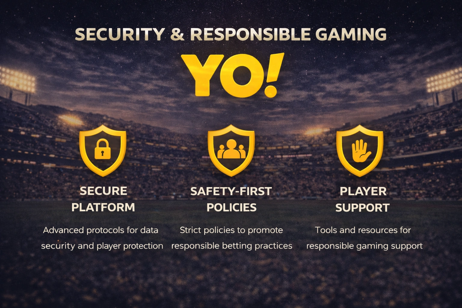 Yo IPL 2026 security and responsible gaming section