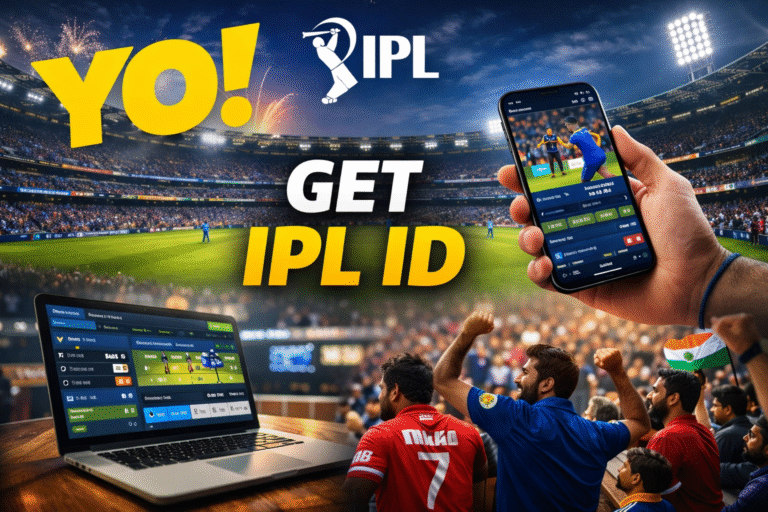 Get IPL ID 2026 online with YO logo – fast cricket ID access for live IPL matches and real-time updates