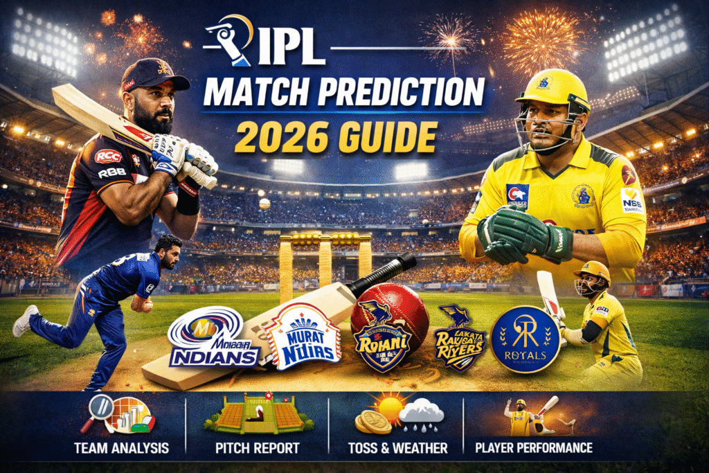 key factors affecting IPL match prediction team form pitch report toss weather analysis