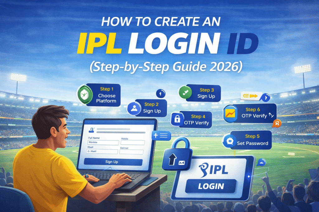 How to create IPL Login ID step by step 2026 with registration process, OTP verification and login dashboard